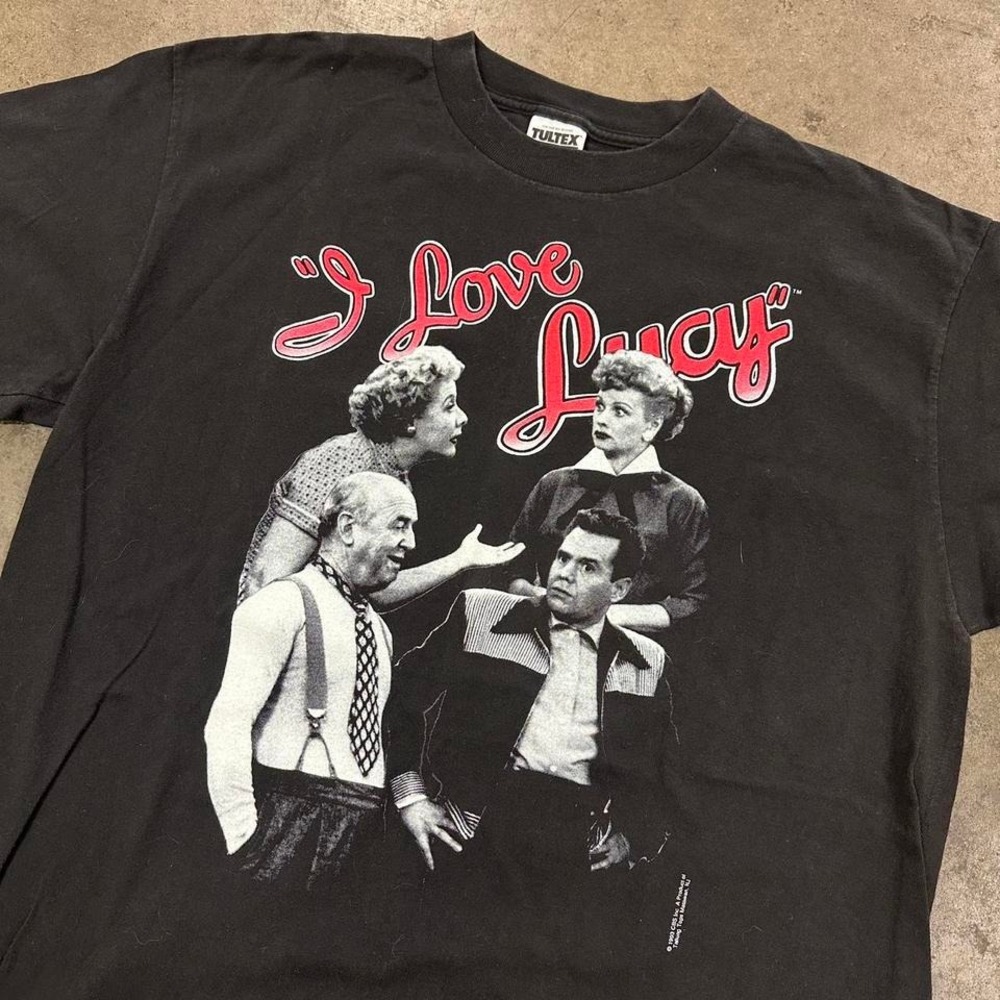 Vintage 90s I Love Lucy Graphic T-shirt Size XL - Picture 2 of 5